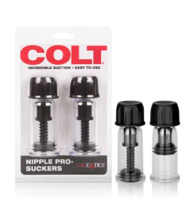 Помпы для сосков COLT Nipple Pro-Suckers черные, 10 см х 2.8 см - No Taboo