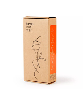Вібратор для точки G Love Not War Liebe Orange оранжевого кольору - No Taboo