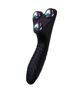Універсальний вібратор для пар HOT StiVi The Real Threat Partner Vibrator чорний, 17 см х 5.5 см - No Taboo
