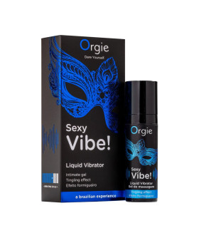 Жидкий вибратор для интимных зон Orgie Sexy Vibe! Liquid Vibrator, 15 мл - No Taboo