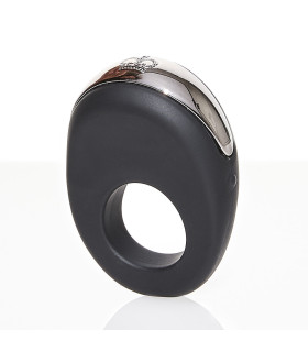 Кольцо на пенис с клиторальной стиммуляцией Hot Octopuss Atom Cock Ring Clitoral Stimulator, черное, 8 х 6 х 3 см - No Taboo