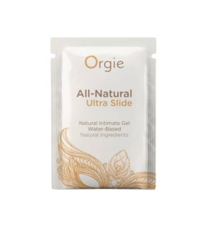 Сашет Лубрикант ультраскользкий на водной основе All-Natural Ultra Slide Orgie, натуральный, 2 мл