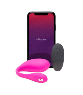 Виброяйцо We-Vibe Jive 2 Electric Pink для точки G с управлением с телефона, розовое - No Taboo