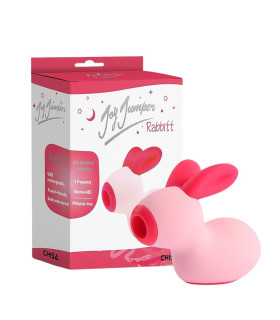 Вакуумный стимулятор клитора Chisa Joy Jumper Rabbit, розовый, 10.4 см - No Taboo