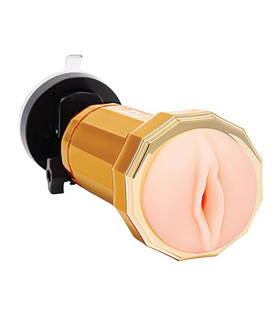 Мастурбатор вагина в колбе на присоске Zolo Vibrating Personal Trainer с вибрацией, 28 х 9 см - No Taboo