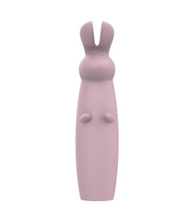 Міні-вібратор у вигляді кролика Dream Toys Nude Hazel Rabbit Massager рожевий, 14.3 см х 3.5 см - No Taboo