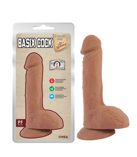 Реалістичний фалоімітатор Chisa Basix Cock Latin хребтом на присосці, 22.5 см х 4.2 см - No Taboo