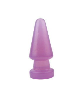 Анальная пробка большая Chisa Hi-Rubber Anal Delight Plug Purple для фистинга, фиолетовая, 17.4 см х 7.3 см - No Taboo