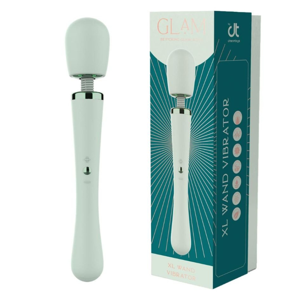 Вібратор мікрофон Dream Toys Glam XL Wand Vibrator м'ятний, 30.5 см х 5.2 см (332219), zoom