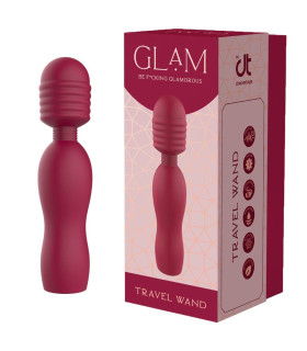 Вибратор микрофон Dream Toys Glam Travel Wand красный, 14.5 см х 3.3 см - No Taboo