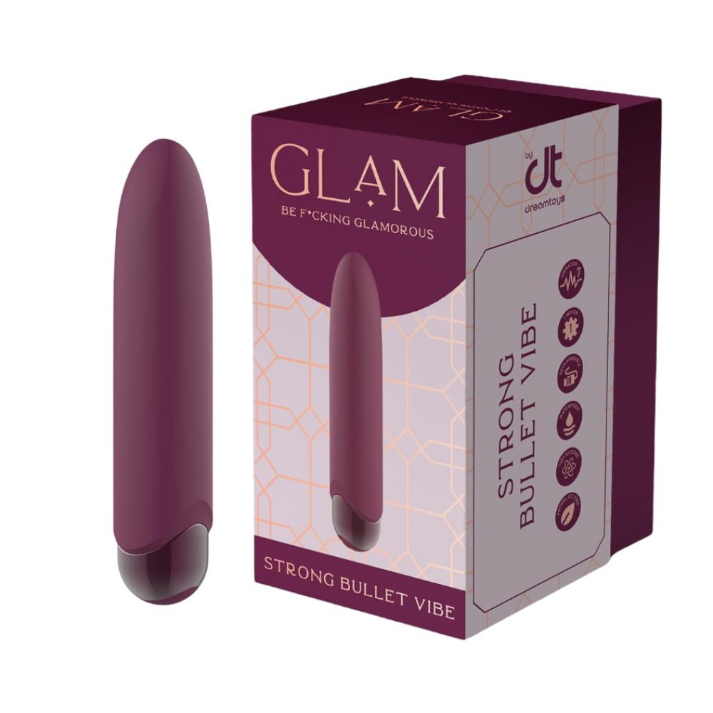 Мини-вибратор Dream Toys Glam фиолетовый, 10.5 х 2.1 см (332231), zoom