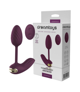 Виброяйцо гибкое с пультом управления Dream Toys Essentials, фиолетовое - No Taboo