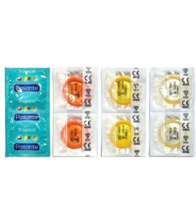 Презервативы со вкусом тропиков ,53мм , Рasante Tropical condoms, за 1 шт - No Taboo