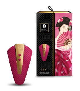 Вибратор для клитора Shunga Obi розовый, 11.5 см x 7 см - No Taboo