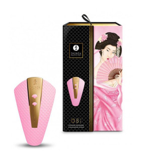Вибратор для клитора Shunga Obi нежно розовый, 11.5 см x 7 см - No Taboo