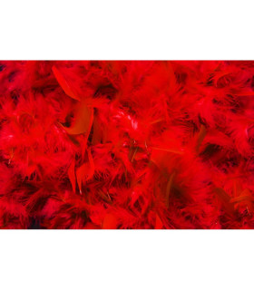 Декоративные перья для кровати Obsessive, красные - No Taboo