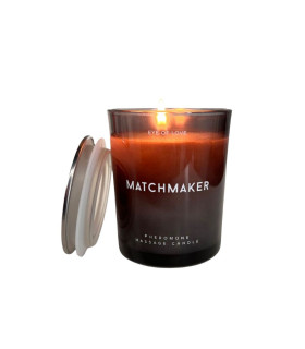 Массажная свеча с феромонами Eye Of Love Matchmaker Black Diamond в стакане, черная, 180 мл - No Taboo