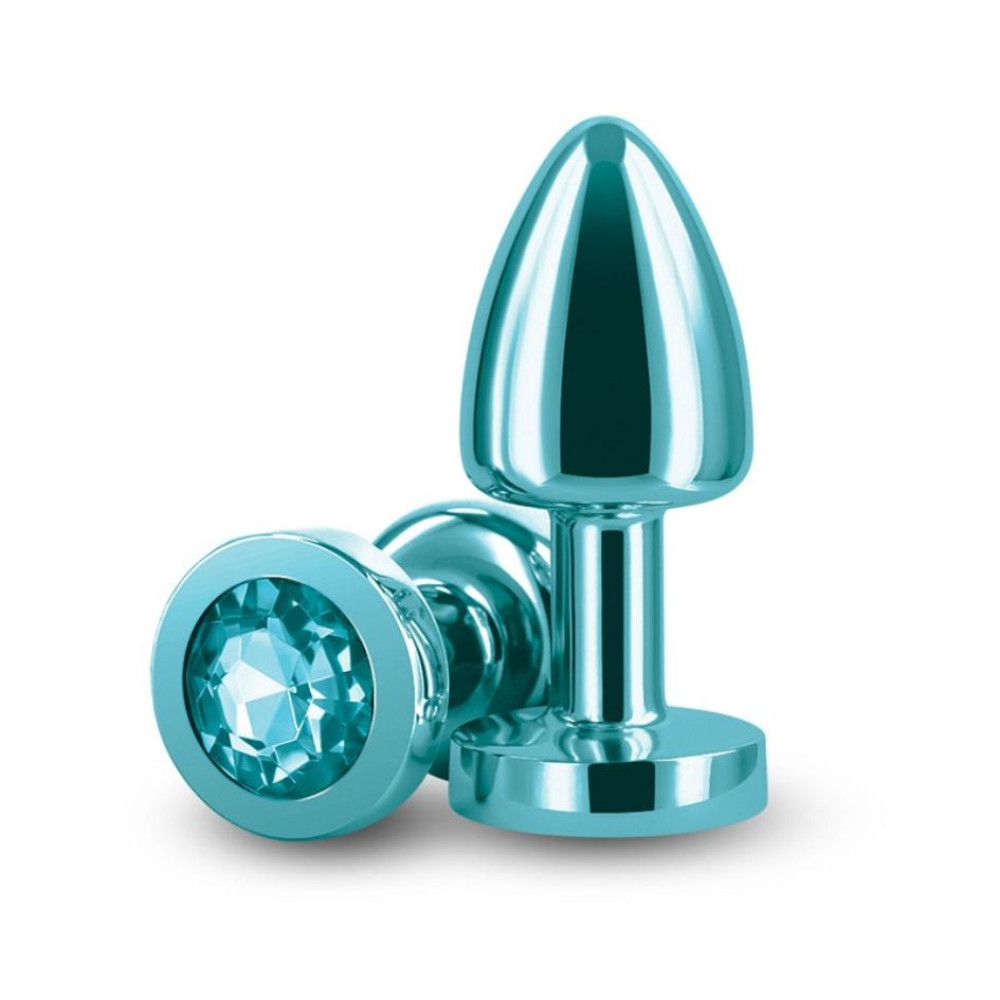 Анальная пробка с кристалом NS Novelties Rear Assets Petite зеленая, 6 см х 2.6 см (331815), zoom