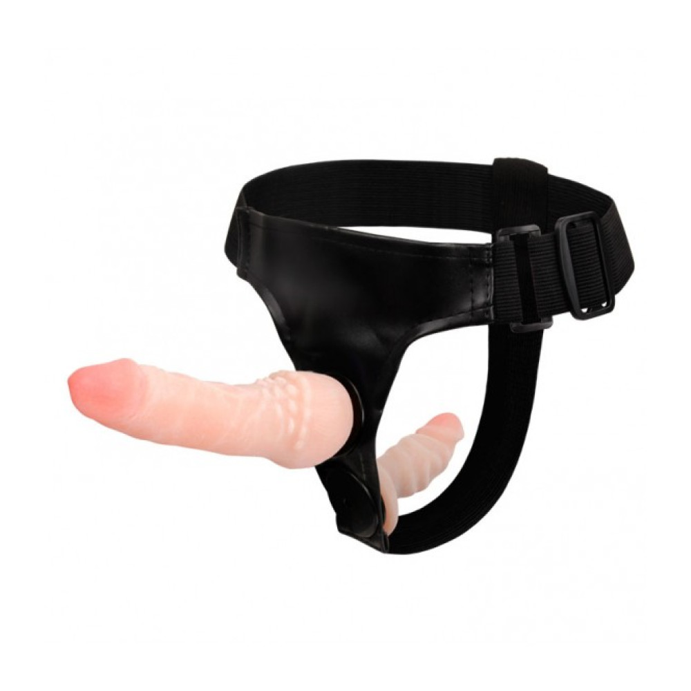 Двухсторонний страпон Baile из киберкожи, 16.5 см х 4 см (477), zoom