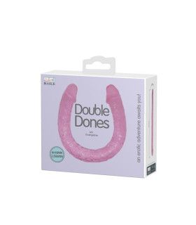 Двосторонній фалоімітатор Baile реалістичний, рожевий, 48.5 см х 3.5 см - No Taboo