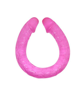 Двосторонній фалоімітатор Baile реалістичний, рожевий, 48.5 см х 3.5 см - No Taboo