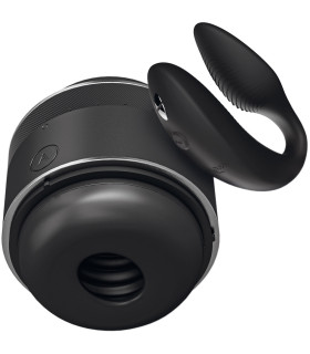 Набор для пар мастурбатор Voy + We Vibe Sync 2, Double the Fun, черный - No Taboo