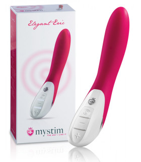  Вибратор с электростиммуляцией Mystim Elegant Eric розовый, 27 см х 3.8 см - No Taboo