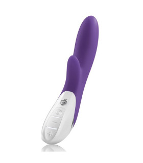 Вибратор-кролик с электростимуляцией Mystim Danny фиолетовый, 27 см х 3.8 см - No Taboo
