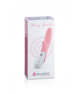 Вибратор-кролик с электростимуляцией Mystim Danny розовый, 27 см х 3.8 см - No Taboo