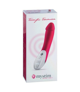Вибратор с электростимуляцией Mystim Terrific Truman розовый, 27 см х 4.3 см - No Taboo