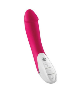 Вибратор с электростимуляцией Mystim Terrific Truman розовый, 27 см х 4.3 см - No Taboo