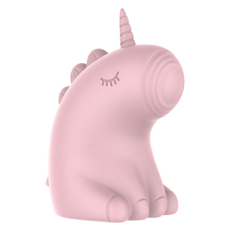 Стимулятор клитора с пульсацией UNIVIBE Единорог розовый, 7.5 см (341443), zoom