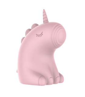 Стимулятор клитора с пульсацией UNIVIBE Единорог розовый, 7.5 см - No Taboo