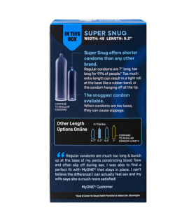 Презервативы MyONE Super Snug размер 45D, 45 мм х 13.2 см, 10 шт - No Taboo