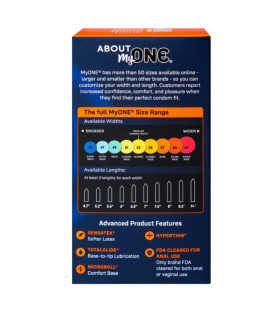 Презервативы MyONE Extra Wide размер 60H, 60 мм х 17.8 см, 10 шт - No Taboo