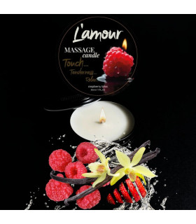 Массажная свеча L'amour, 30 мл, Raspberry Bliss Малина - No Taboo