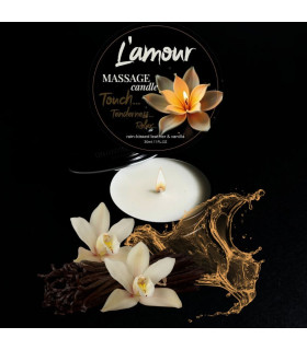 Массажная свеча L’amour, 30 мл, Rain-Kissed Leather and Vanilla Ваниль - No Taboo