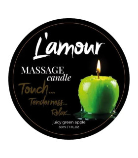 Массажная свеча L'amour, 30 мл, Green Apple Зеленое Яблоко - No Taboo