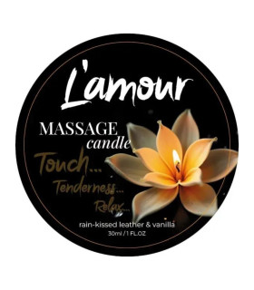 Массажная свеча L’amour, 30 мл, Rain-Kissed Leather and Vanilla Ваниль - No Taboo