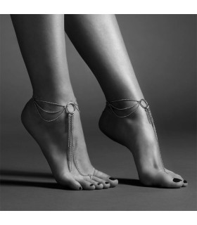 Браслеты для ног Bijoux Indiscrets Magnifique Feet Chain, серебристые - No Taboo