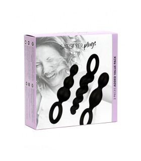 Набір анальних ялинок Satisfyer Booty Call чорний, 3 шт - No Taboo