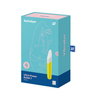 Вибропуля Satisfyer Ultra Power Bullet 7 желтая, 13.5 х 2.4 см - No Taboo