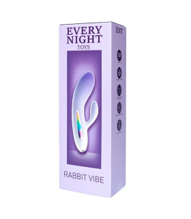 Вибратор-кролик со светодиодом Every Night Toys для точки G - No Taboo