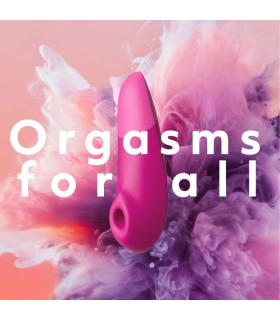 Клиторальный стимулятор 2 в 1 Womanizer Enhance Pink вакуумная стимуляция и вибрация, розовый - No Taboo