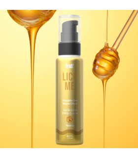 Съедобный лубрикант с эффектом тепла INTT Lick Me Honey со вкусом меда, 50 мл - No Taboo