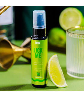 Съедобный лубрикант с эффектом тепла INTT Lick Me Caipirinha со вкусом лайма, 50 мл - No Taboo