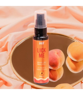 Съедобный лубрикант INTT Lick Me Peach со вкусом персика с эффектом тепла, 50 мл - No Taboo