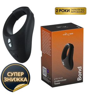 Ерекційне віброкільце WE-VIBE Bond з керуванням з додатку та пультом, чорне - No Taboo