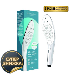Насадка на душ для мастурбації Womanizer Wave, срібна - No Taboo