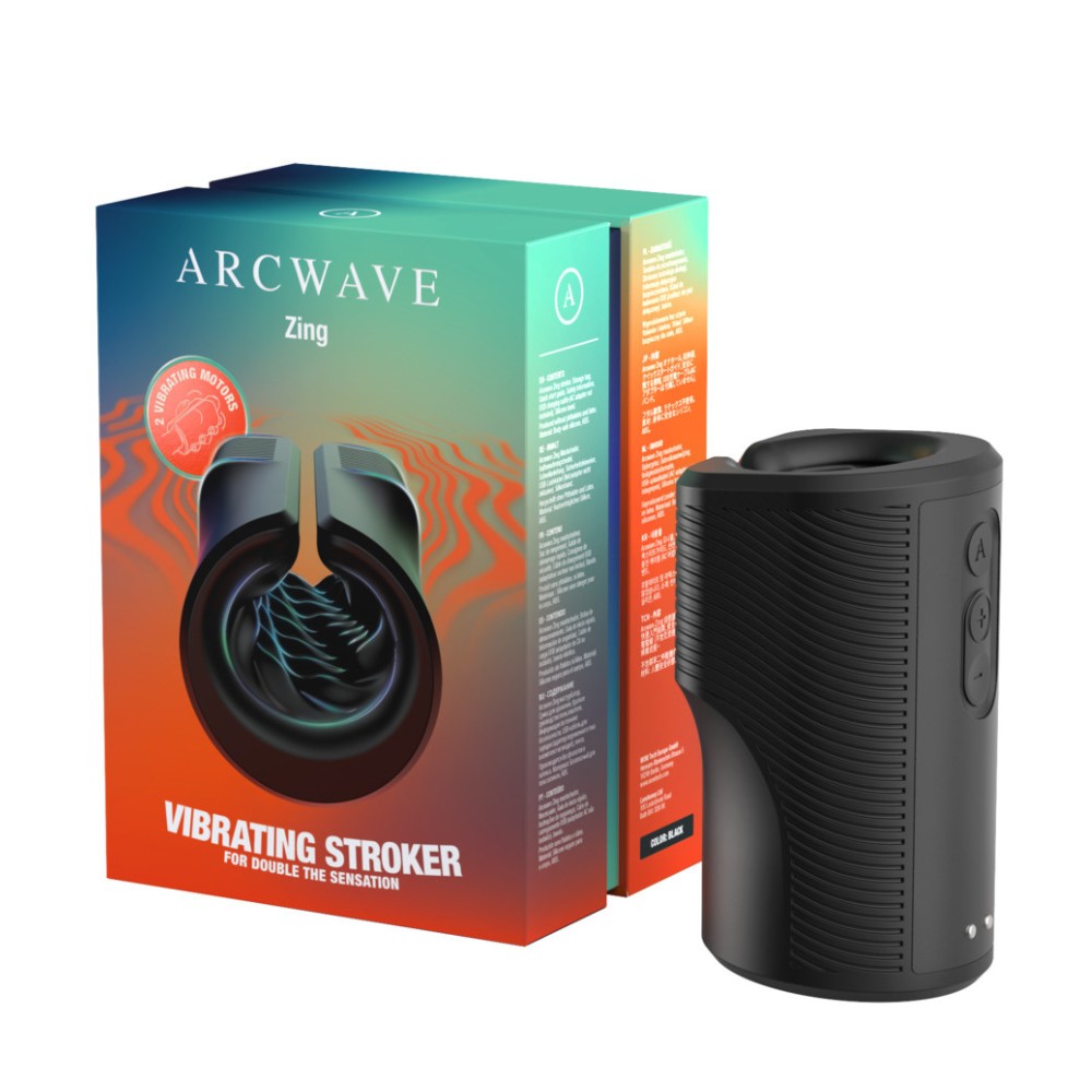Вибрирующий мастурбатор Arcwave Zing Black, открытый, черный (341795), zoom